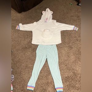 Justice Pajama Set w/bonus teddy bear NWT